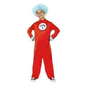 Dr. Seuss Thing 1 & 2 Halloween Costume Child Size Small 6/7